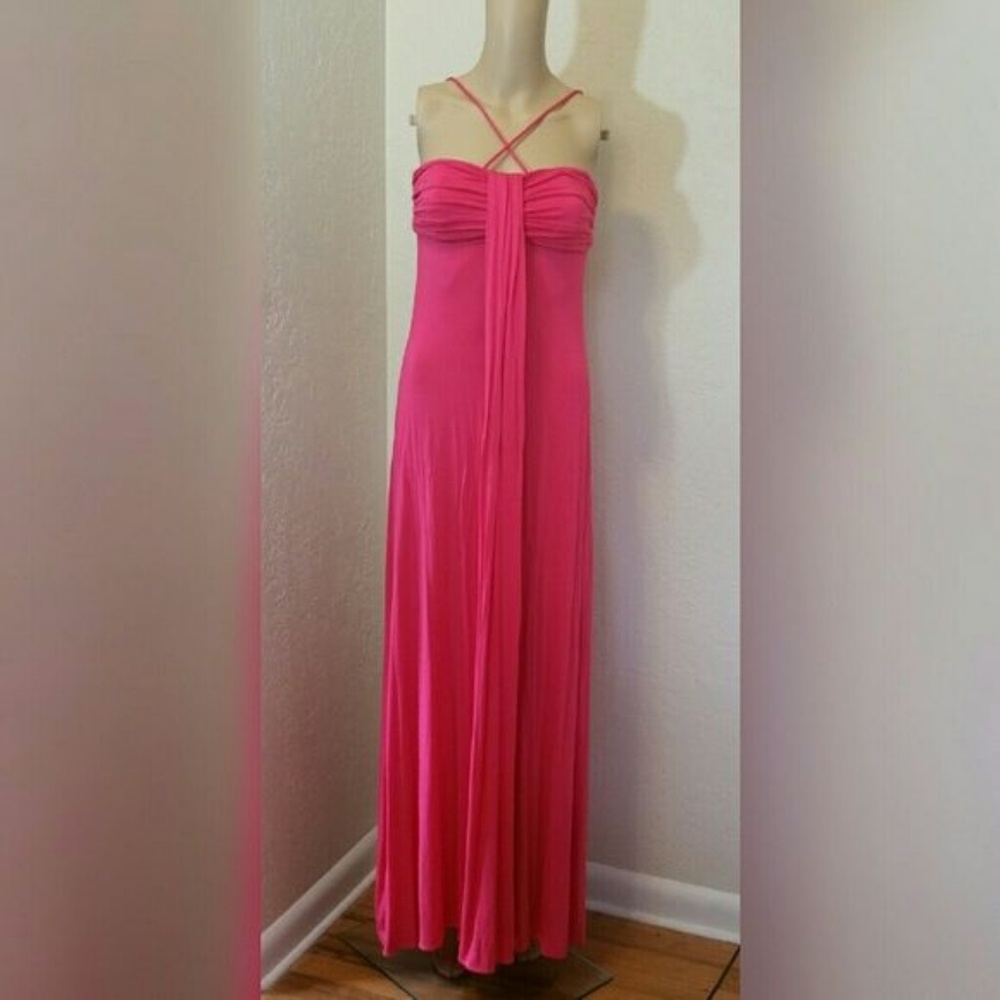 Bcbg pink maxi dress